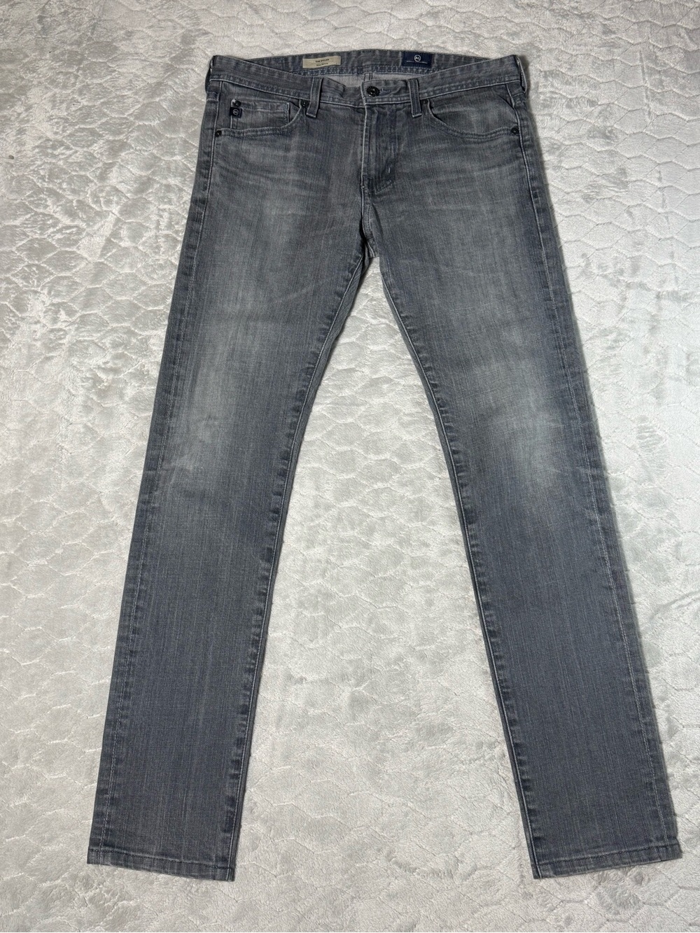 AG Adriano Goldschmied Dylan‎ Slim Skinny Gray Jeans 30x34 Fit 32x31